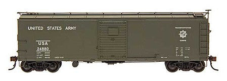 Intermountain Railway 37240 HO Scale X-29 40' Boxcar - Ready to Run -- United States Army (olive)
