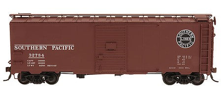 Intermountain Railway 38088 HO Scale 1937 AAR Boxcar with Square Corners - Ready to Run -- Southern Pacific (Boxcar Red, black Lines Logo)