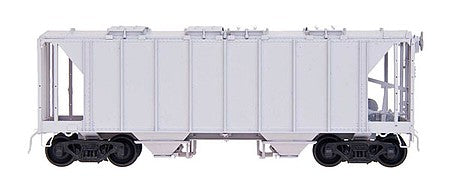 Intermountain Railway 43698 HO Scale 1958 Cubic Foot 2-Bay Covered Hopper Undecorated Kit -- Closed Sides