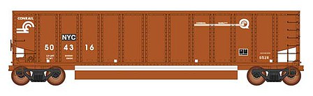 Intermountain Railway 4400005A01 HO Scale 13-Panel Coalporter Coal Gondola 6-Pack - Ready to Run - Value Line -- Conrail NYC (Boxcar Red, white, Quality Logo)