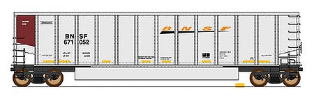 Intermountain Railway 4401011 HO Scale 14-Panel Coalporter(R) Coal Gondola - Ready to Run - Value Line -- BNSF Railway (silver, brown, orange, Wedge Logo)