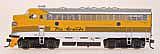 Intermountain Railway 44011 HO Scale EMD Diesel F7A Phase I Shell Kit -- Denver & Rio Grande Western (Aspen Gold & Aluminum scheme, black striping)