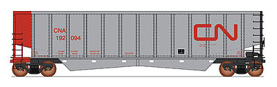 Intermountain Railway 4402004 HO Scale Trinity Aluminator(R) Coal Gondola - Ready to Run - Value Line -- Canadian National (silver, red)