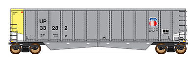 Intermountain Railway 4402007 HO Scale Trinity Aluminator(R) Coal Gondola - Ready to Run - Value Line -- Union Pacific (silver, yellow)