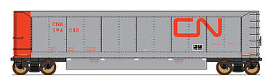 Intermountain Railway 4403004 HO Scale AeroFlo Coal Gondola - Ready to Run - Value Line -- Canadian National (silver, red, Noodle Logo)