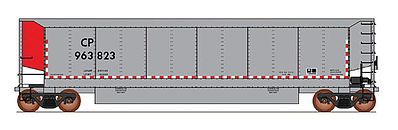 Intermountain Railway 4404003 HO Scale AeroFlo II Coal Gondola - Ready to Run - Value Line -- Canadian Pacific (silver, red)