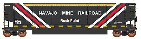 Intermountain Railway 4404005A01 HO Scale AeroFlo Coal Gondola 6-Pack - Ready to Run - Value Line -- Najavo Mine Railroad (black, yellow, white, red)