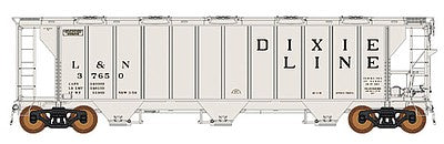 Intermountain Railway 449005 HO Scale ACF 2927 Cu. Ft. Covered Hopper - Ready to Run -- Louisville & Nashville (gray, Dixie Line Billboard Lettering)