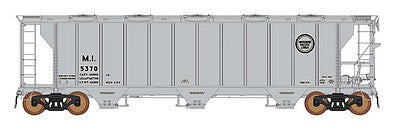 Intermountain Railway 449008 HO Scale ACF 2927 Cu. Ft. Covered Hopper - Ready to Run -- Missouri-Illinois (gray, Buzz Saw MP Lines Logo)