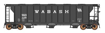 Intermountain Railway 449009 HO Scale ACF 2927 Cu. Ft. Covered Hopper - Ready to Run -- Wabash (black)