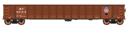 Intermountain Railway 4507005 HO Scale 52'6" Corrugated-Side Gondola - Ready to Run - Value Line -- Missouri Pacific/UP (Boxcar Red)