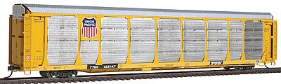 Intermountain Railway 45258 HO Scale Bi-Level Auto Rack - Ready to Run -- Union Pacific (Yellow); Trailer-Train (Yellow)