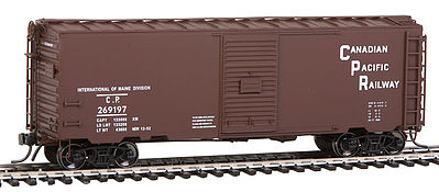 Intermountain Railway 45410 HO Scale 40' PS-1 Boxcar - Ready to Run -- Canadian Pacific (Boxcar Red, Stacked Lettering)