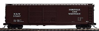 Intermountain Railway 45602 HO Scale 50' PS-1 Double-Door Boxcar - Ready to Run -- Norfolk & Western (Boxcar Red, white lettering)