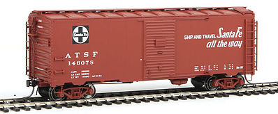 Intermountain Railway 45836 HO Scale 10'6" Modified 1937 AAR 40' Boxcar - Ready to Run -- Santa Fe (Boxcar Red, San Francisco Chief Slogan)