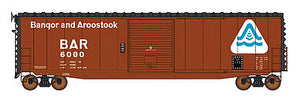 Intermountain Railway 45956 HO Scale 50' PS-1 Single Door Boxcar w/Cushion Underframe - Ready to Run -- Bangor & Aroostook (red, white, blue, black, Triangle Logo)