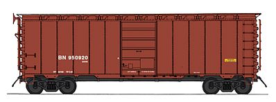 Intermountain Railway 46024 HO Scale 40' 12-Panel Boxcar - Ready to Run -- Chicago & Eastern Illinois (Boxcar Red, Large C&EI)