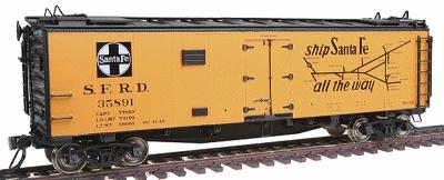 Intermountain Railway 46101 HO Scale Santa Fe 40' Steel Ice Reefer - Ready to Run -- "Super Chief"