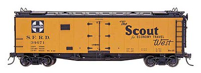 Intermountain Railway 46104 HO Scale Santa Fe 40' Steel Ice Reefer - Ready to Run -- "The Scout"
