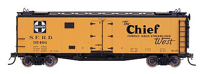 Intermountain Railway 46116 HO Scale Santa Fe 40' Steel Ice Reefer - Ready to Run -- RR-32; "The Chief"