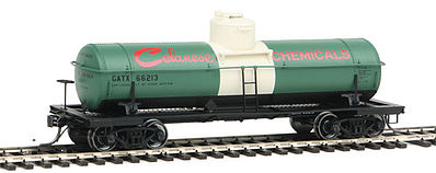 Intermountain Railway 46335 HO Scale ACF Type 27 Riveted 8000-Gallon Tank Car - Ready to Run - Famous Image Collect -- Celanese Chemicals (green, white, black, red)