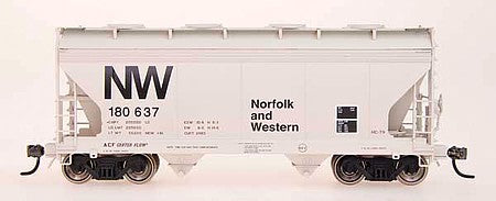 Intermountain Railway 46503 HO Scale ACF 2-Bay Center-Flow Covered Hopper - Ready to Run -- Norfolk & Western