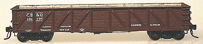 Intermountain Railway 46601 HO Scale USRA Composite Drop-Bottom Gondola - Ready to Run -- Chicago, Burlington & Quincy