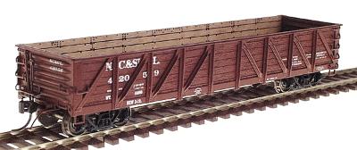 Intermountain Railway 46610 HO Scale USRA Composite Drop-Bottom Gondola - Ready to Run -- Nashville, Chattanooga & St Louis (Box Car Red w/white lettering)