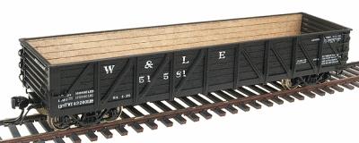 Intermountain Railway 46615 HO Scale USRA Composite Drop-Bottom Gondola - Ready to Run -- Wheeling & Lake Erie (black w/white lettering)