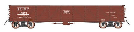 Intermountain Railway 46625 HO Scale USRA Composite Drop-Bottom Gondola - Ready to Run -- St. Louis-San Francisco (Boxcar Red, Frisco Coonskin Logo)