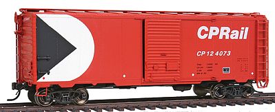 Intermountain Railway 46807 HO Scale Modified AAR 40' Boxcar w/4-4 Improved Drednaught End - Ready to Run -- Canadian Pacific (Action Red, white, black; Multimark Logo)