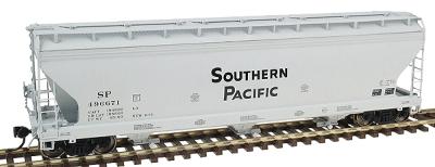 Intermountain Railway 47003 HO Scale ACF 4650 Cubic Foot 3-Bay Covered Hopper - Ready to Run -- Southern Pacific (gray)