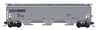 Intermountain Railway 472104 HO Scale Trinity 5161 Cubic Foot Covered Hopper - Ready to Run -- Norfolk Southern (gray, black)