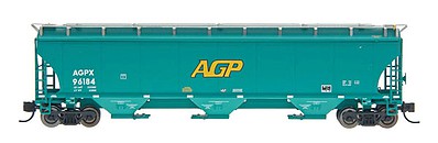 Intermountain Railway 472110 HO Scale Trinity 5161 Cubic Foot Covered Hopper - Ready to Run -- AGP AGPX (green yellow)