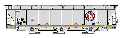Intermountain Railway 472144 HO Scale Trinity 5161 Cubic Foot Covered Hopper - Ready to Run -- BNSF Railway (Great Northern Legacy Scheme, gray, Rocky Logo)