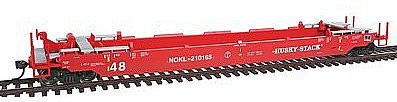 Intermountain Railway 47252 HO Scale Husky Stack Container Car - Ready to Run - A-Line -- Northwestern Oklahoma NOKL (GBRX Patch, red)