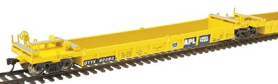 Intermountain Railway 47323 HO Scale Thrall 5-Unit Well Car Set w/45' Mid Sections - Assembled -- TTX APL (blue panel)