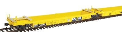 Intermountain Railway 47324 HO Scale Thrall 5-Unit Well Car Set w/45' Mid Sections - Assembled -- TTX ACP (blue panel)