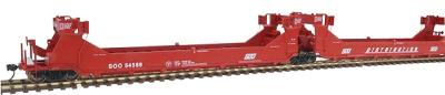 Intermountain Railway 47607 HO Scale Gunderson Twin Stack Five Unit Set - Ready to Run -- Soo Line (red)