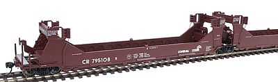 Intermountain Railway 47608 HO Scale Gunderson Twin Stack Five Unit Set - Ready to Run -- Conrail (Boxcar Red)
