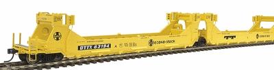 Intermountain Railway 47610 HO Scale Gunderson Twin Stack Five Unit Set - Ready to Run -- Santa Fe (yellow, Econo Stack Markings)
