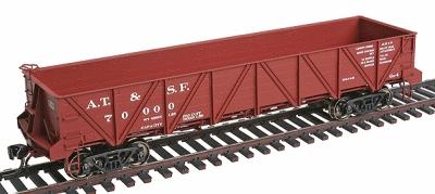 Intermountain Railway 47753 HO Scale Santa Fe Caswell Gondola - Ready-to-Run -- Atchison, Topeka & Santa Fe (Class Ga-4; As-Built; Boxcar Red; "A.T.&S.F.")