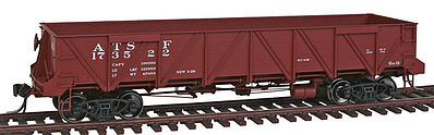 Intermountain Railway 47759 HO Scale Santa Fe Caswell Gondola - Ready-to-Run -- Atchison, Topeka & Santa Fe (Class Ga-11; Boxcar Red; Late "ATSF" Lettering)