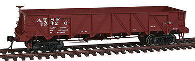 Intermountain Railway 47760 HO Scale Santa Fe Caswell Gondola - Ready-to-Run -- Atchison, Topeka & Santa Fe (Class Ga-2; Rebuild w/Solid Floor; Boxcar Red)