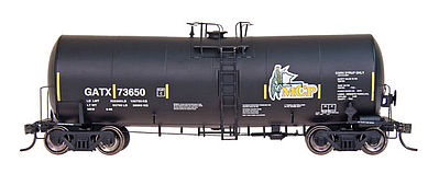 Intermountain Railway 47813 HO Scale Trinity 19,600-Gallon Tank Car - Ready to Run -- Minnesota Corn Processors GATX (black, yellow, green)
