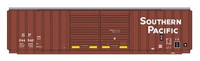 Intermountain Railway 48307 HO Scale FMC 5283 Cubic Foot Double-Door Boxcar - Ready to Run -- Southern Pacific (Boxcar Red, white, Large Lettering)