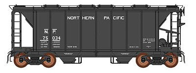 Intermountain Railway 48689 HO Scale 1961 Cubic Foot 2-Bay Covered Hopper, Closed Sides - Ready to Run -- Northern Pacific (black)
