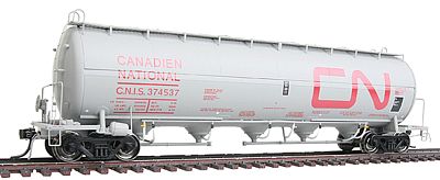 Intermountain Railway 48901 HO Scale Procor Pressure-Flow Hopper - Ready to Run -- Canadian National (gray, red Noodle Logo & Lettering)