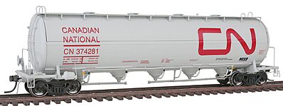 Intermountain Railway 48906 HO Scale Procor Pressure-Flow Hopper - Ready to Run -- Canadian National (white, Large Red Noodle Logo)