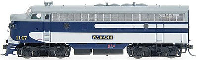 Intermountain Railway 49016 HO Scale EMD F7A - Standard DC -- Wabash (blue, white, gray)
